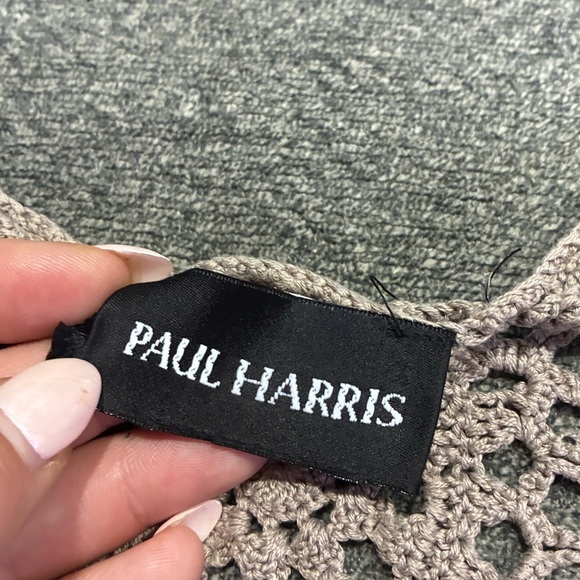 Paul Harris Crochet Lace Vest 100% Silk - Picture 4 of 4